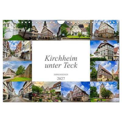 Kirchheim unter Teck Impressionen (Wandkalender 2027 DIN A4 quer), CALVENDO Monatskalender