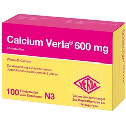CALCIUM VERLA 600 mg Filmtabletten 100 St