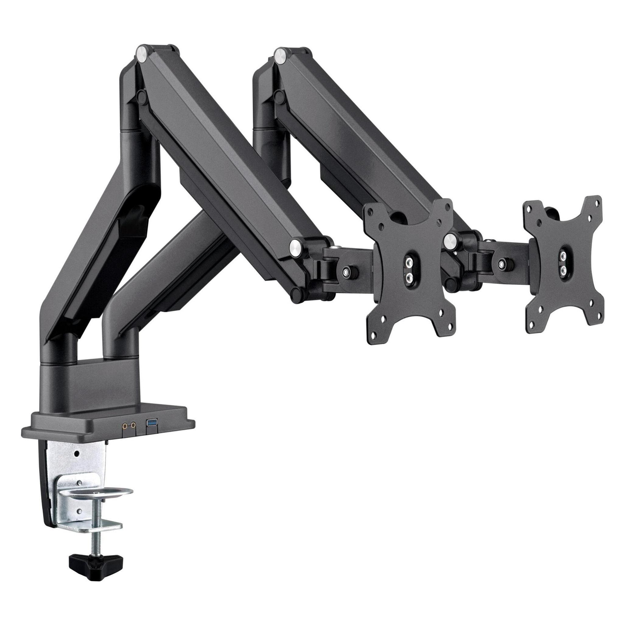 InLine Tischhalterung mit Lifter und USB/Audio (Tisch, 17", 9 kg) (23171B)