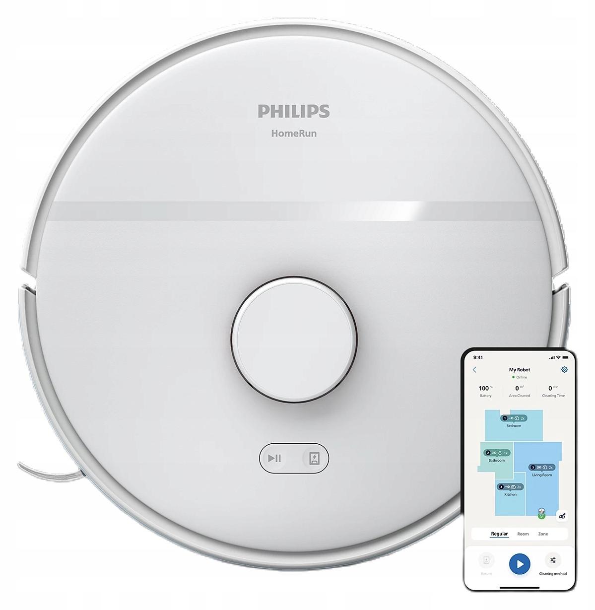 Saug- und Wischroboter 2700Pa Laser-Navigation 130Min HomeRun App Philips