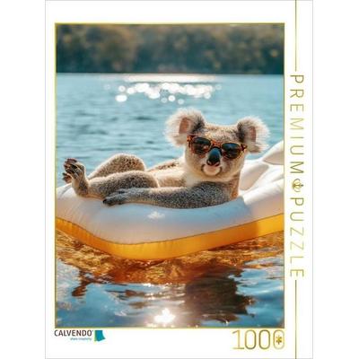 CALVENDO Puzzle Koala mit Sonnenbrille im Schwimmring | 1000 Teile Lege-Größe 64x48cm Foto-Puzzle für glückliche Stunden, Sonstige von , Calvendo