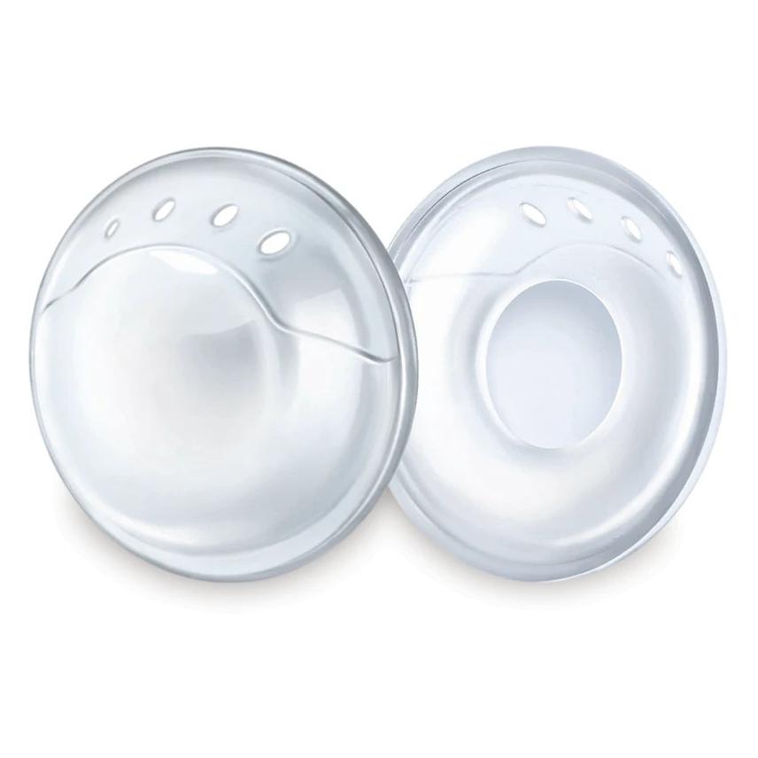 Chicco Weicher Silikon-Milchaufschäumer, passt sich der Form der Brust an, 2er-Pack (982615953)