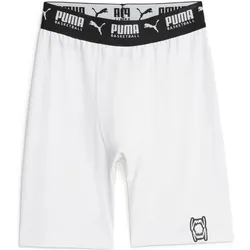 Puma, Herren, Sporthose, Hoops Team Short Baselayer (XL), Weiss