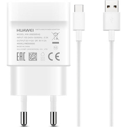 MediaRuler Huawei AP32 + USB Type C Kabel 18W Quick Charge 3.0 weiß