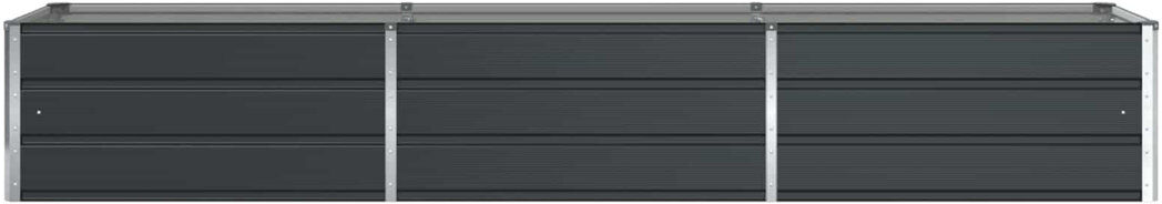 17 Stories Planter Galvanised Steel Anthracite 45cm H x 290cm W x 50cm D