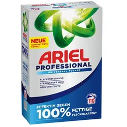 Waschpulver P&G Ariel Professional Universal Plus 6,05 kg professionelle Reinigung und Fleckenentfernung, 110 Wäschen