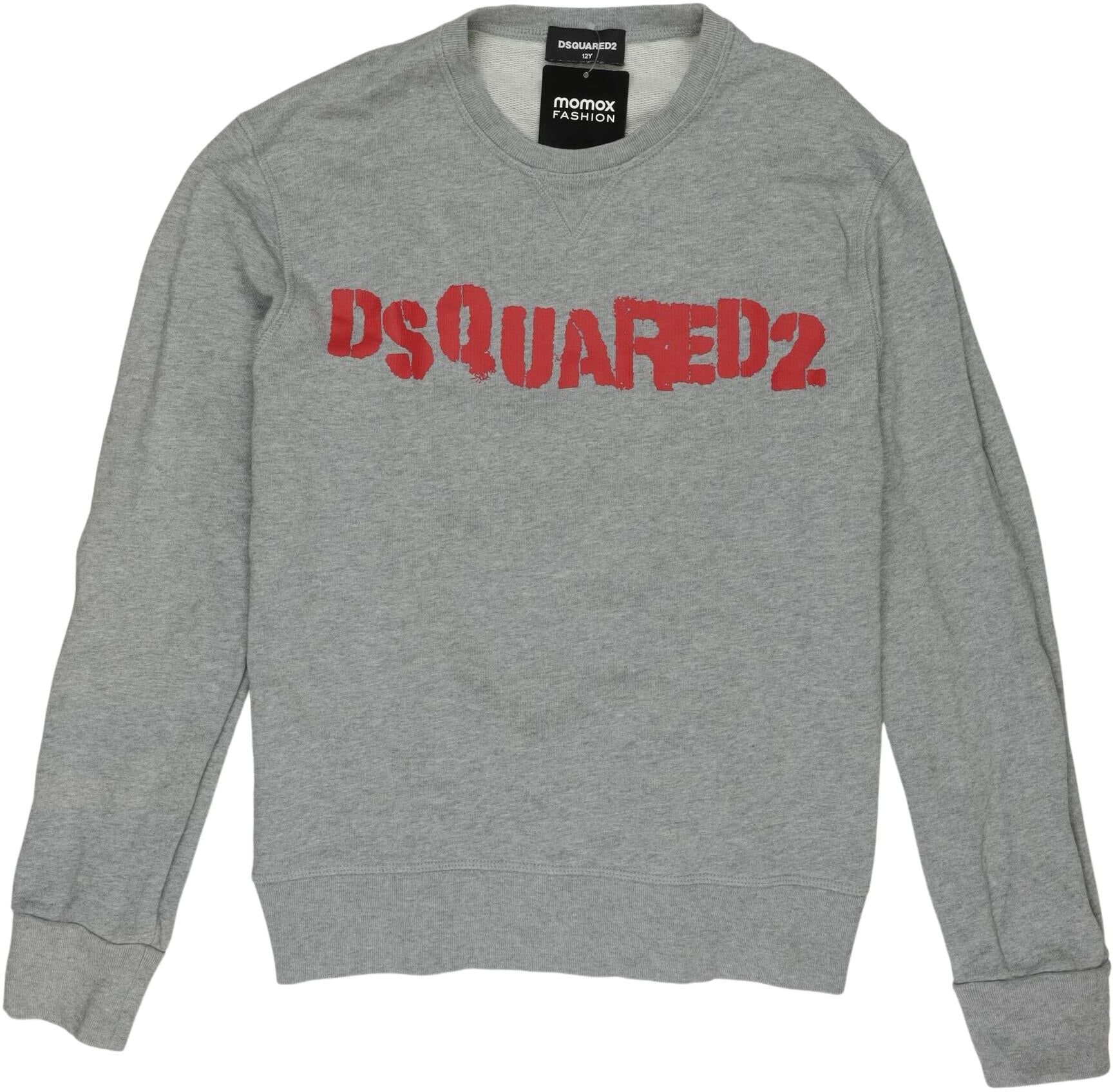 Dsquared2 Jungen Kapuzenpullover oder Sweater, Grau, Gr. EU 146 (US 12), Baumwolle - Second Hand