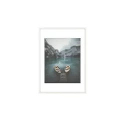 Holzbilderrahmen 50x70 cm  Iceland ¦ weiß ¦ Holzwerkstoff ¦ Maße (cm): B: 52 H: 72 T: 2.8