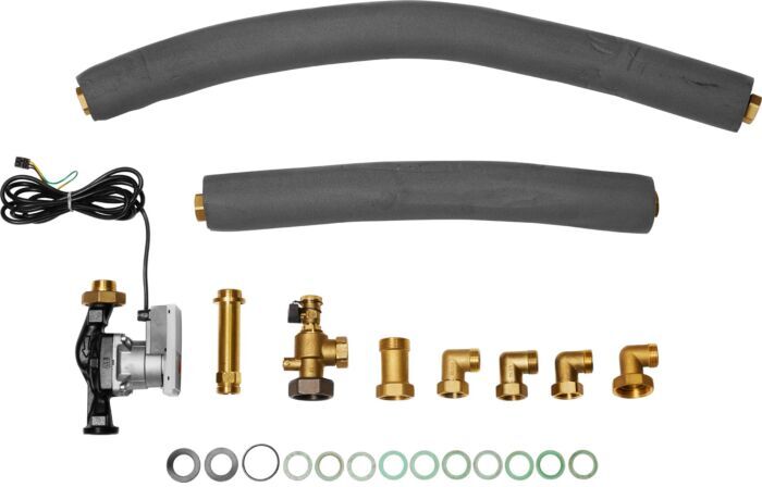 Bosch Speicher-Anschlussgruppe 8718588480 mit Speicherladepumpe, Speicher rechtsstehend