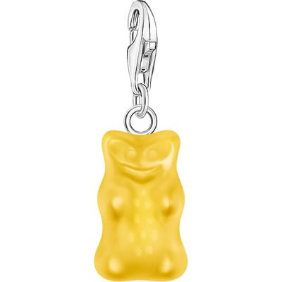 Charm-Einhänger THOMAS SABO "THOMAS SABO x HARIBO Schmuck: Charm", bunt (silberfarben, gelb, gelb), Charms, Damen, Silber 925 (recycelt), mit Kristallglas