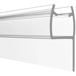 PRIOstahl Duschdichtung Transparente Dichtung 2 Meter - für Glasstärke: 6mm für Duschtüren Duschen