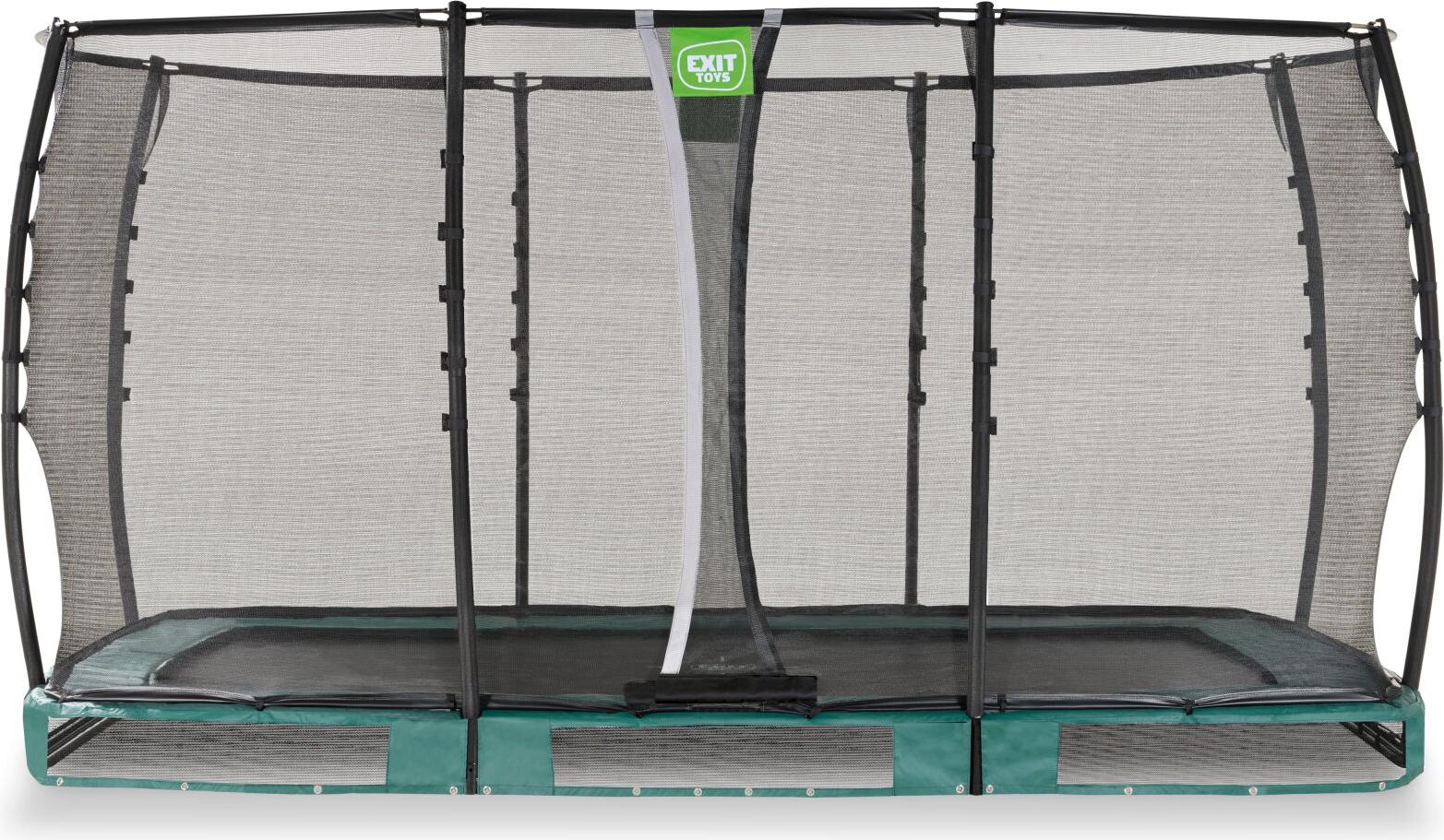 EXIT Allure Premium Trampolin 214x366cm, Bodentrampolin, Grün