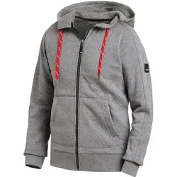 Kapuzen-Sweatjacke "BENNO" grau - XS - grau