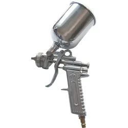 Güde Farbspritzpistole 100 Druckluft Lackierpistole mit Fließbecher 0,5L 1/4"
