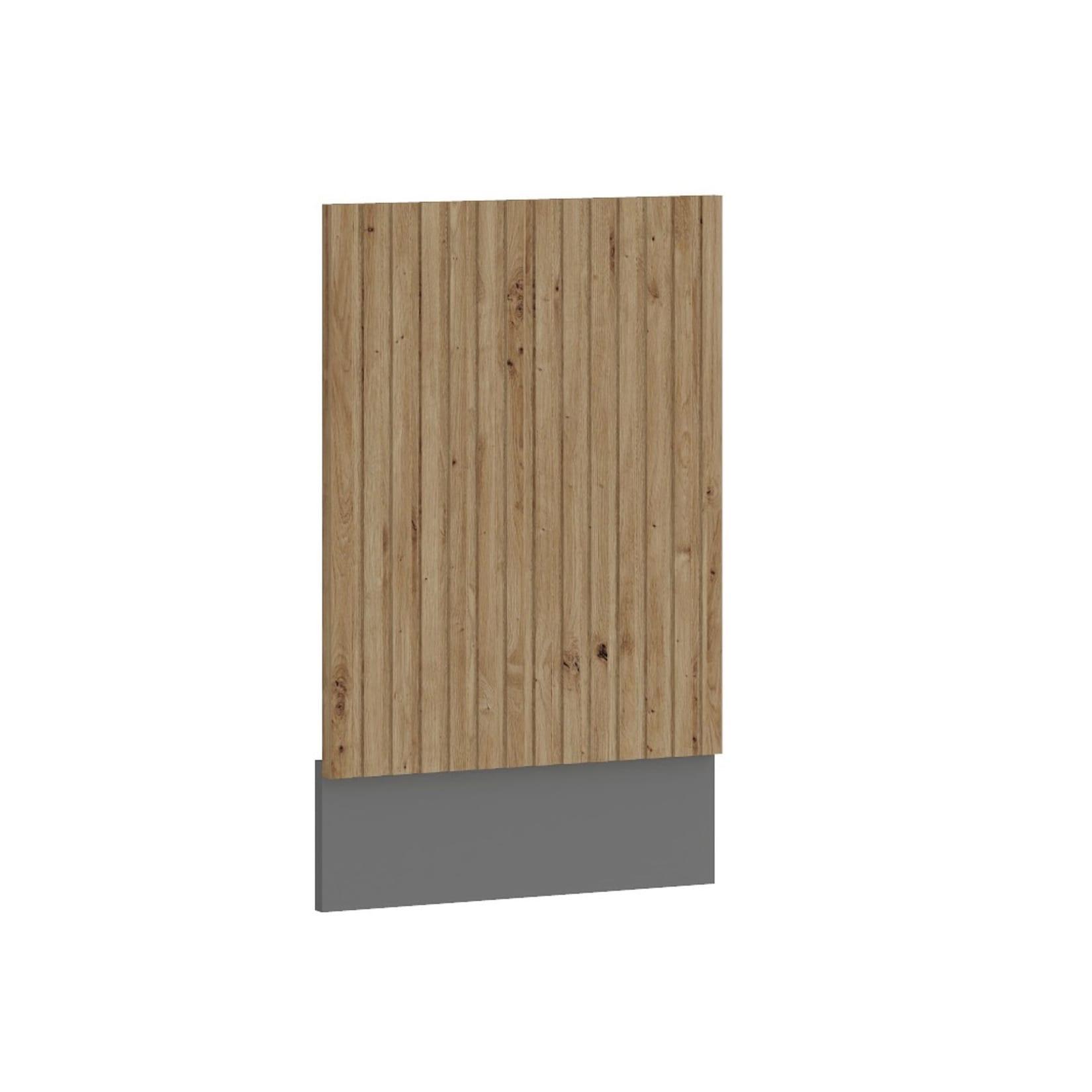 Frontblende integrierten Geschirrspüler 45 cm Küche AVA Artisan Lamellenoptik
