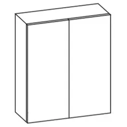 Artiqua 400 Wandschrank, Quarzgrau Hochglanz Select, 400-OST-2-60-17-7162-172 400-OST-2-60-17-7162-172