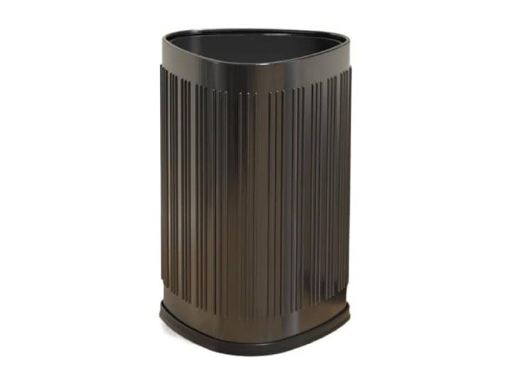 Haushaltsmülleimer Mülleimer, Oben Offener Mit Sockel(Schwarz,15L)