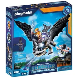 PLAYMOBIL® 71081 - Dreamworks Dragons - The Nine Realms - Thunder und Tom mit Schussfunktion und Lichtmodul
