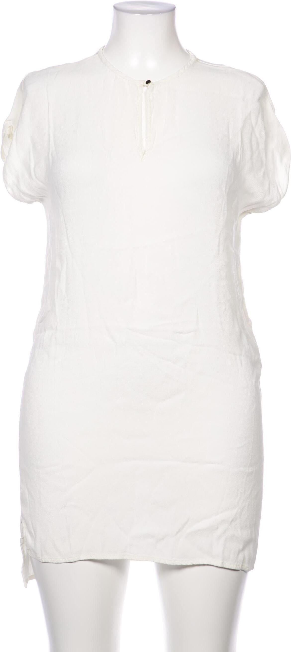 Zara Damen Kleid, Cremeweiß, Gr. L, Viskose - Second Hand