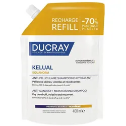 Ducray, Shampoo, Kelual Squanorm Hydrating Antidandruff Shampoo Refill 400 Ml (Flüssiges Shampoo, 400 ml)