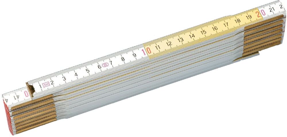 Stanley Maßstab Holz Weiß 2m/17mm (0-35-458)