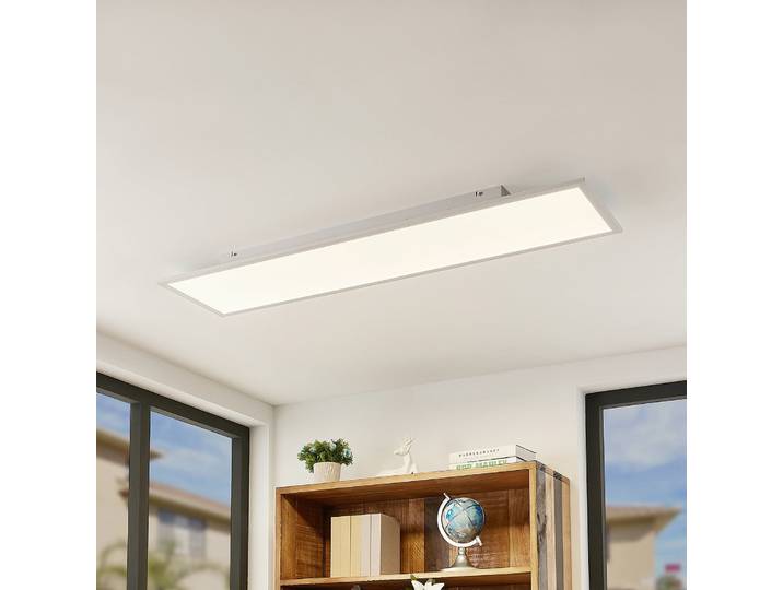 Quais LED Plafonnier 4.000K 30x120 White - Lindby - Cuisine - Moderne - Aluminium - Angulaire