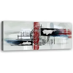 WANDBILD abstrakt auf grauem hintergrund