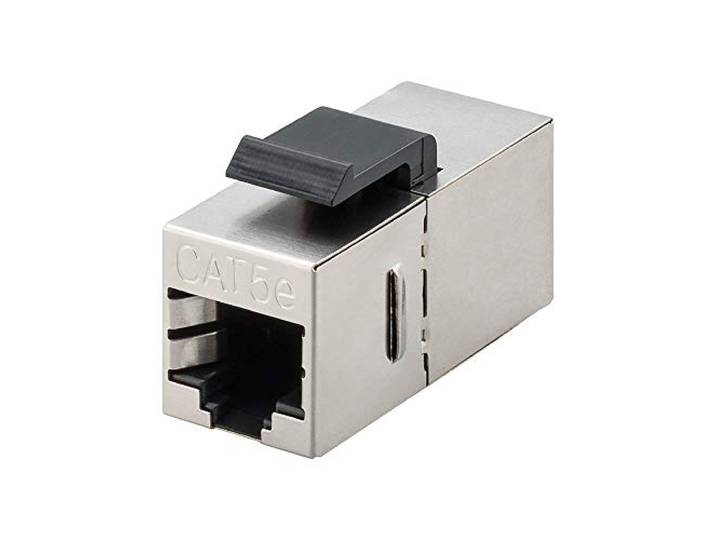 Goobay 51444 Keystone-module CAT 5e, STP, Slim uitvoering, 2x RJ45-bus (8P8C)