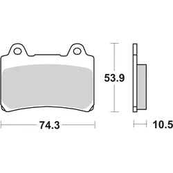 SBS Bremsbelag 590HF Street Ceramic