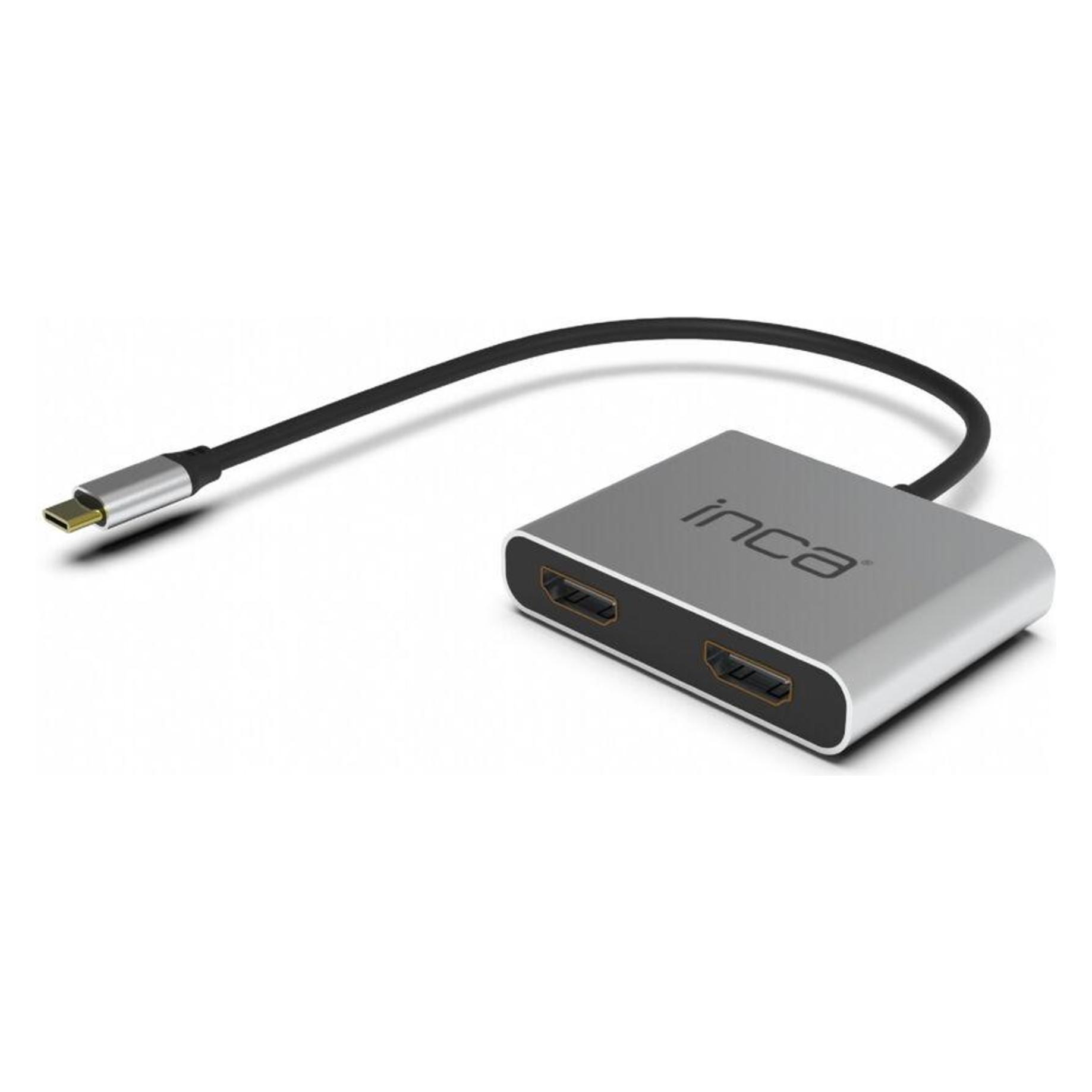 Inca Adapter ITPC-4THubX4 2HDMI 4K 30Hz,4 in 1 USB Typ C (HDMI) (ITPC-4T)