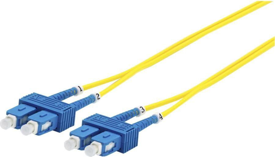 MicroConnect FIB221015 OS2 Glasvezelkabel met SC-connector, 15 meter