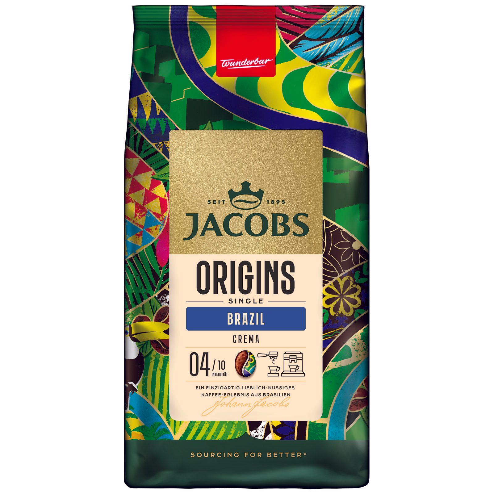 JACOBS Origins Brazil Kaffeebohnen 1,0 kg 4071405