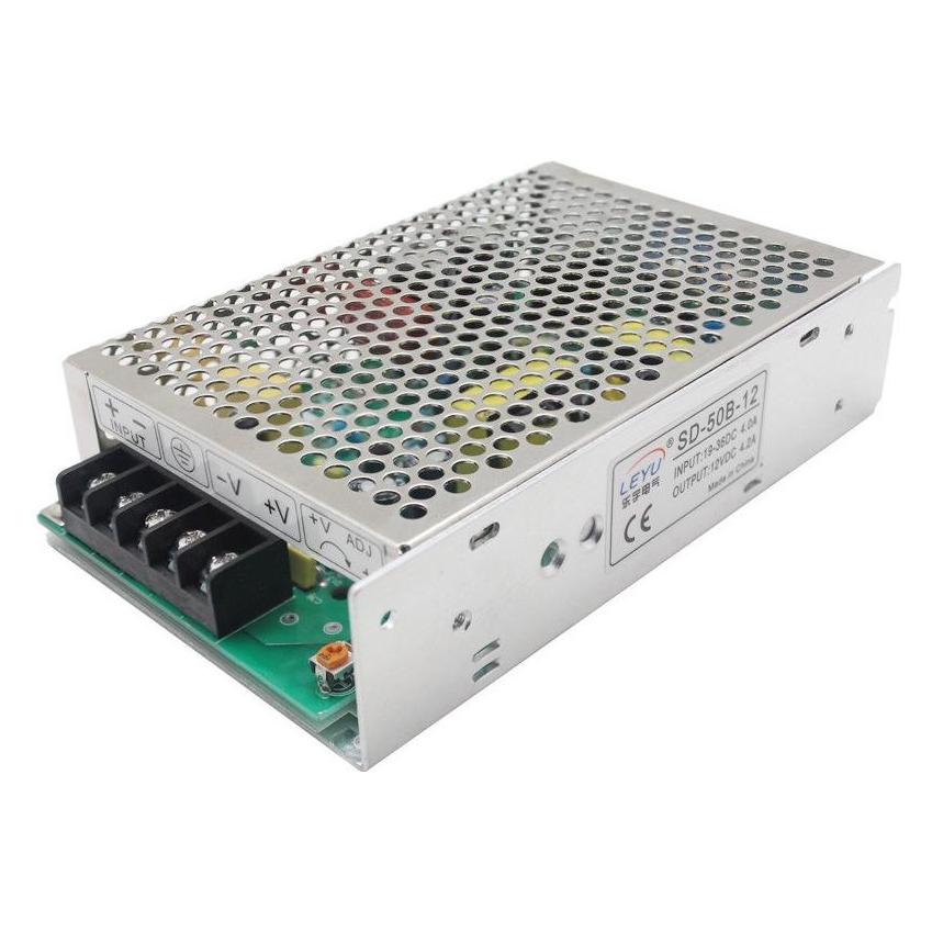 Extralink VOLTAGE CONVERTER DC/DC -12V SD-50B-12 power adapter/inverter Indoor Aluminium (EX.18099)