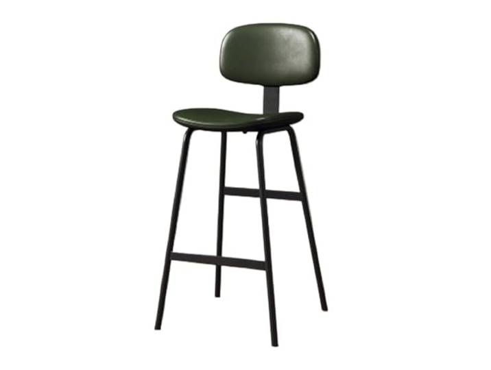 Bvn5kQ3dy Barstühle Dunkelgrüner Hochstuhl mit weicher Rückenlehne, 75 cm
