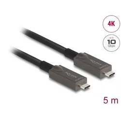 DELOCK Aktives Optisches USB-C Video + Daten + PD Kabel 5 m