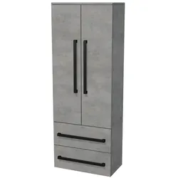 SAT Cube Way Badezimmerschrank hoch 60x163x33 cm Beton CUBE3CHV60BE