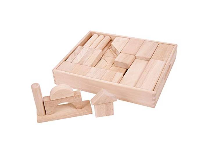 Bigjigs Toys Jumbo Holzbausteine mit Speicher