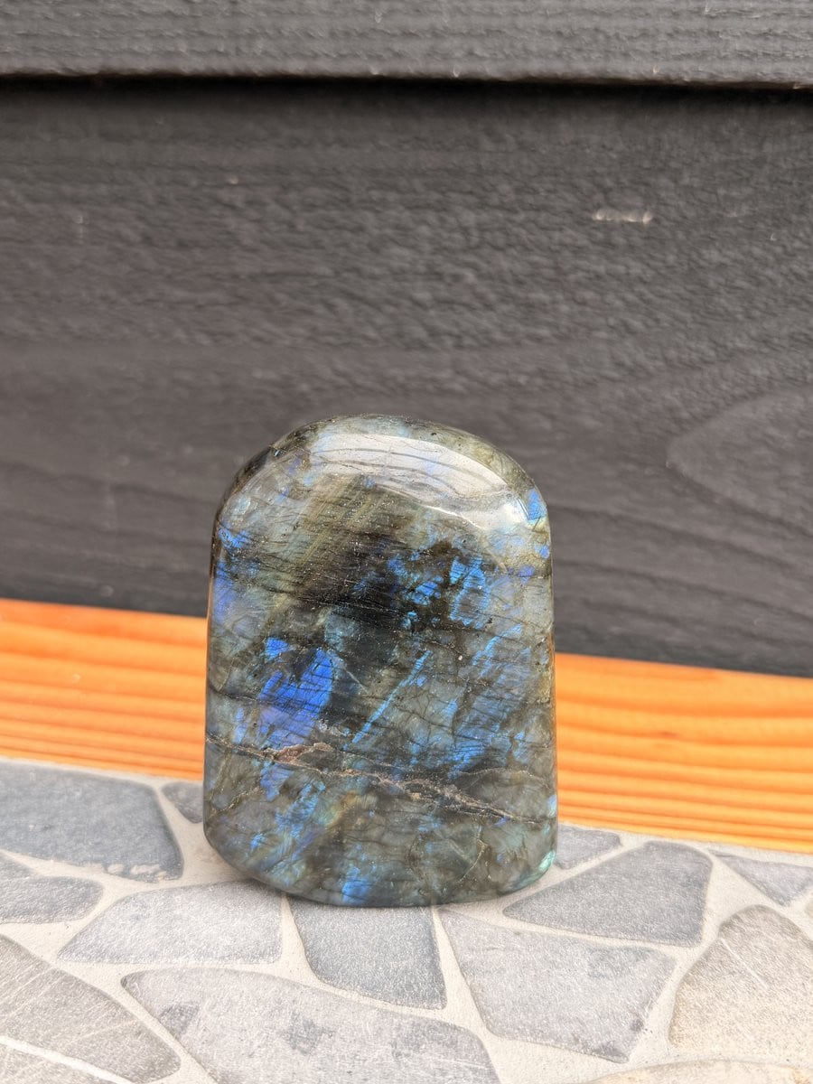 GemWood Labradoriet vrije vorm decoratie voor op tafel