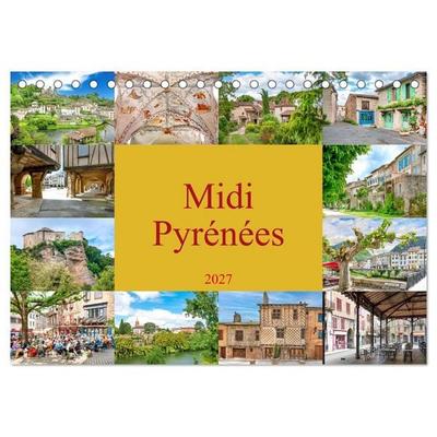 Midi-Pyrénées (Tischkalender 2027 DIN A5 quer), CALVENDO Monatskalender