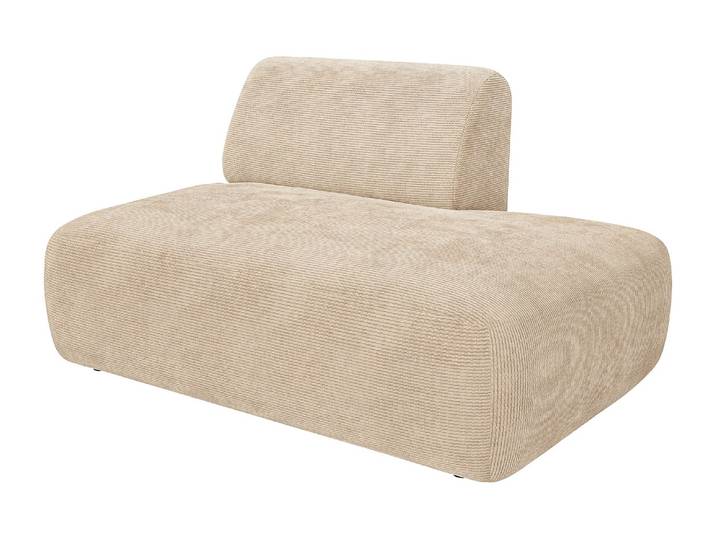 Modul Recamiere rechts aus Feincord - Beige - POGNI von Maison Céphy