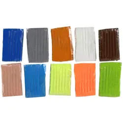 Künstlerisches Set aus plastischem Ton in 10 Farben