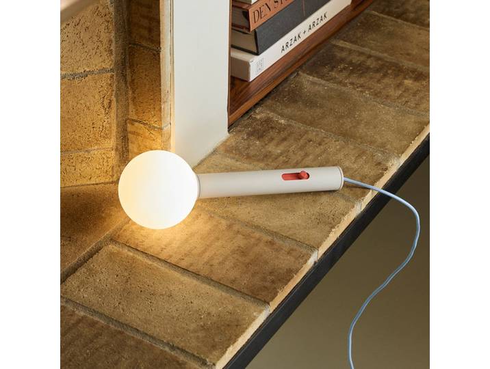 Applique murale LED gris clair/bleu, longueur 30 cm - Hübsch Talk - Moderne - Métal - À ampoule unique