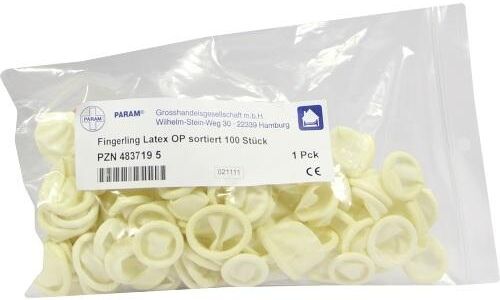 Fingerling Latex Op sort. 100stk
