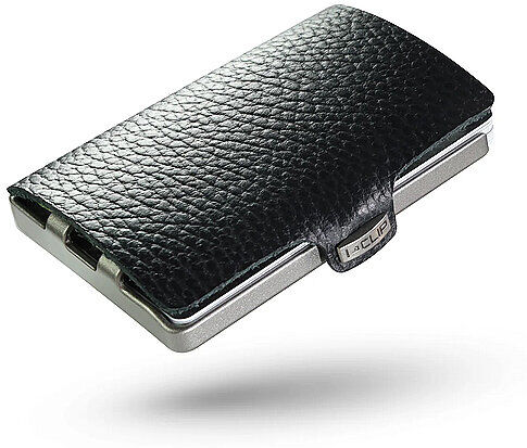 I-CLIP Geldbörse SILVER PURE schwarz M