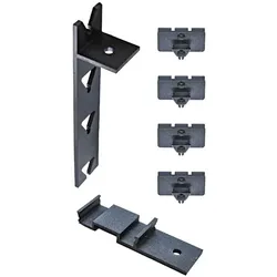 Karle & Rubner QLICK Halter zur Seitenverblendung, für 2x 120mm breite Dielen + Adapter & Schrauben