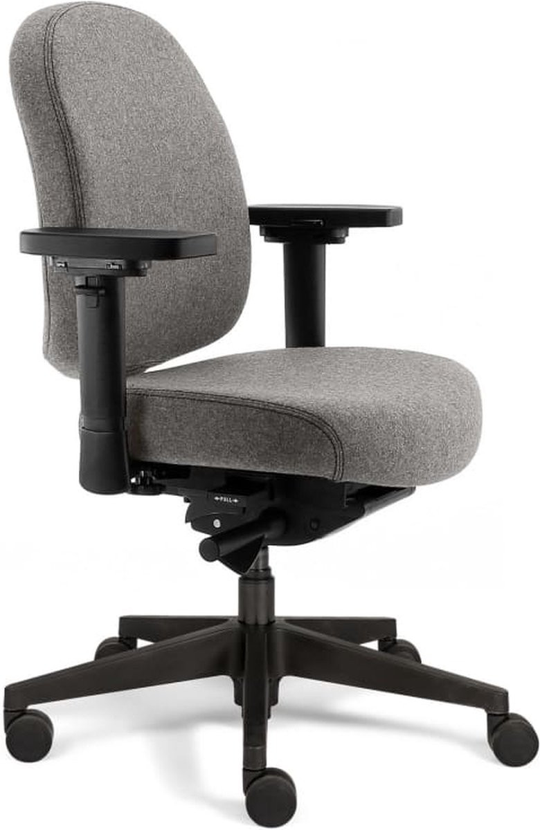 Sit And Move Therapod X Compact Bureaustoel - Lichtgrijs Wolvilt