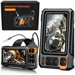 Kabelgebundene Endoskop-Inspektionskamera mit 8 LEDs, 4,3'' LCD-Display, Schutzart IP67