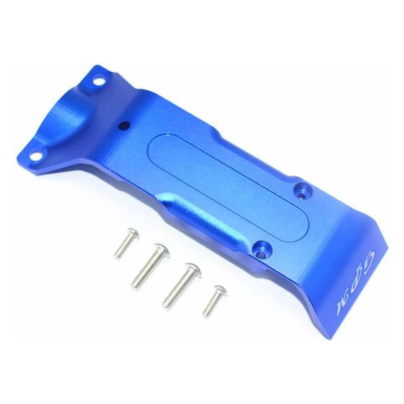 GPM aluminium unterbodenschutzplatte hinten blau trx 1/10 e-revo (GPMER2331RB)