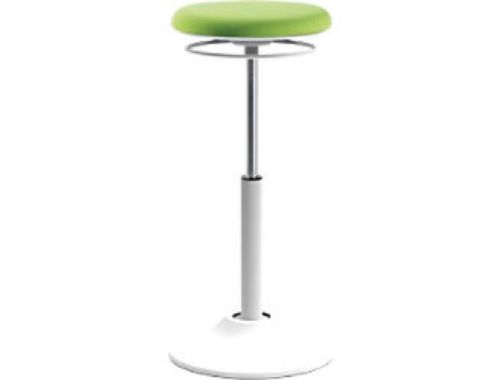 Euroseats Sitz-Steh-Hocker Mango Stoff Weiß, Grün