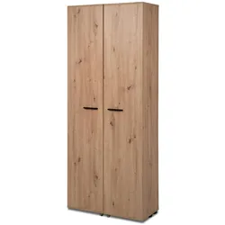 SCHUHSCHRANK Eiche Artisan 74 cm, Flurschrank aufklappbar für 30 Paar Schuhe